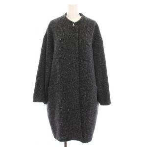 BAYSWATER FANNY.F ウールコート ロング アウター 38 ダークグレー /YM
