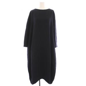 ワンピース ロング 長袖 38 ダークネイビー 300CS333-0810 /YM