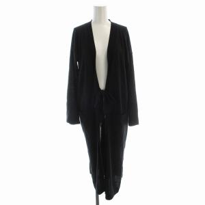 カーディガン ロング 長袖 3 黒 ブラック H1553KCD061 /EE