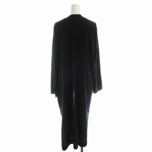 PLAIN PEOPLE カーディガン ロング 長袖 3 黒 ブラック H1553KCD061 /EE