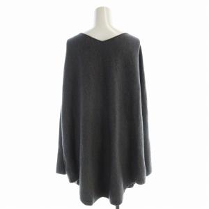 VERMEIL par iena スムースワイドVネックプルオーバー ニット セーター 長袖 F ダークグレー 20080938714030