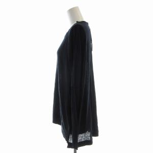 GALERIE VIE ニットカットソー 長袖 カシミヤ混 S 紺 ネイビー 23-03-04-03704TN /EE