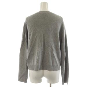 PLST メタルボタンクルーネック カーディガン L グレー 12-2403024 /AN35