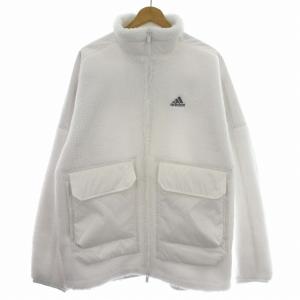 SPORTWEAR IK7343 フリース ボア ジャケット ジップアップ M 白 ホワイト /G