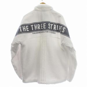 adidas SPORTWEAR IK7343 フリース ボア ジャケット ジップアップ M 白 ホワイト /G
