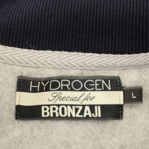 HYDROGEN BRONZAJI フリース ジャケット スタンドカラー ジップアップ L グレー /G