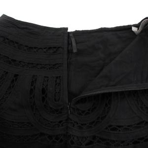theory luxe PANEL EYELET ZOE フレアスカート ロング レース 40 ブラック 03-2207310-050-040