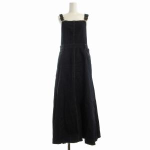 ジャンパースカート ワンピース ロング デニム 2 紺 ネイビー 79515504 /EE