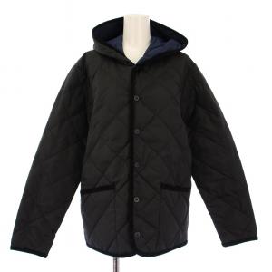 ダウンジャケット アウター フード キルティング M 黒 ブラック /BB