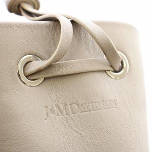 J&M DAVIDSON CARNIVAL フリンジバッグ 巾着 M グレージュ