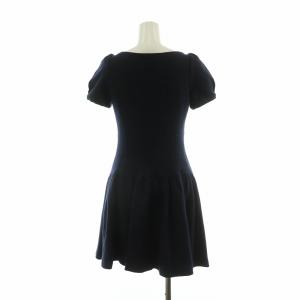 BURBERRY BLUE LABEL ワンピース ひざ丈 パフスリーブ 36 ブラック 01403-31/NQ