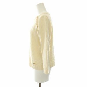 BLUE LABEL CRESTBRIDGE ニット セーター 薄手 長袖 38 アイボリー 55N39-254-02 /RE