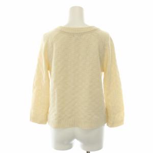 BLUE LABEL CRESTBRIDGE ニット セーター 薄手 長袖 38 アイボリー 55N39-254-02 /RE