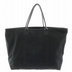 L.L.BEAN トートバッグ ショルダーバッグ ロゴ キャンバス 黒 ブラック /AN3 D