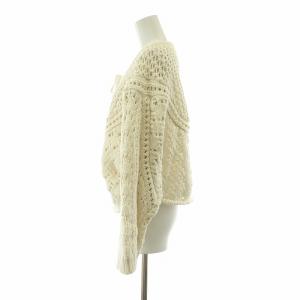 COCO DEAL リュクス LUXE タグ付き 透かし柄ニットプルオーバー 長袖 2 アイボリー 74131038 /NQ