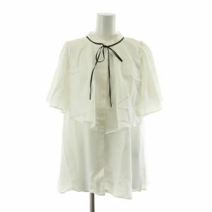 タグ付き シャツ ブラウス 半袖 袖フレア 2 ホワイト 72308339 /NQ