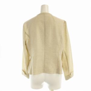 Leilian ノーカラージャケット ジップアップ 11 ベージュ IV-0101607 /EE