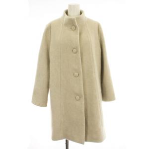 カシミヤコート 0103019 スタンドカラー コート 9 ライトグレージュ /G