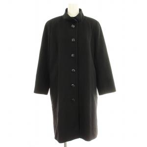 カシミヤコート 0305535 スタンドカラー コート 11 黒 ブラック /G