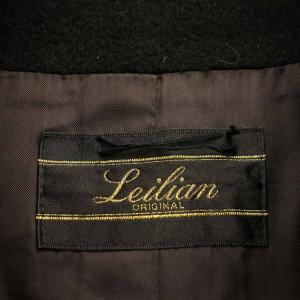 Leilian カシミヤコート 0305535 スタンドカラー コート 11 黒 ブラック /G