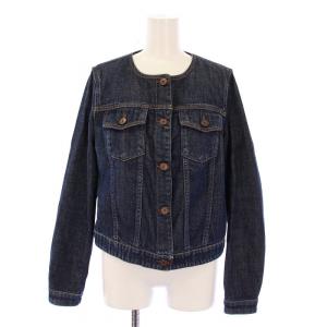 デニムジャケット Gジャン ジージャン ノーカラー アウター 40 インディゴ /BB