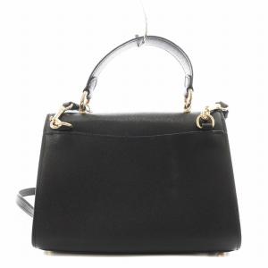 COACH ティリー トップハンドル サッチェル ハンドバッグ ショルダーバッグ 2way レザー 黒 ブラック F76618