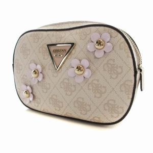 GUESS ウエストバック 花モチーフ ロゴ ピンクベージュ SF696780 /RO
