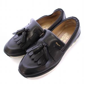 MADOR ローファー スリッポン ローカット タッセル レザー 厚底 9 黒 ブラック /BB