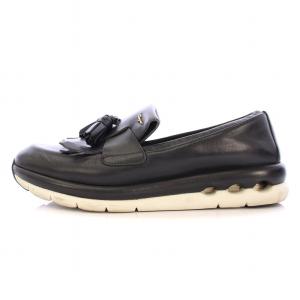 Salvatore Ferragamo MADOR ローファー スリッポン ローカット タッセル レザー 厚底 9 黒 ブラック /BB