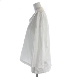 COMME des GARCONS COMME des GARCONS シャツ ブラウス 長袖 丸襟 スキッパー 無地 S 白 ホワイト /BB