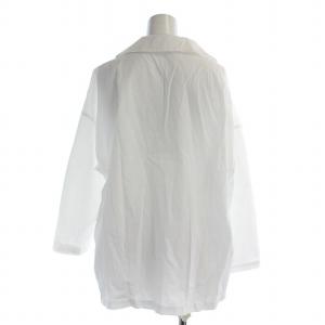 COMME des GARCONS COMME des GARCONS シャツ ブラウス 長袖 丸襟 スキッパー 無地 S 白 ホワイト /BB