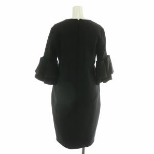 YOKO CHAN YOKOCHAN タイトワンピース フェイクパール 38 ブラック