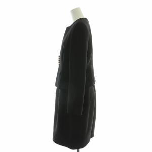 YOKO CHAN YOKOCHAN セットアップ ノーカラージャケット フレアワンピース 38 ブラック