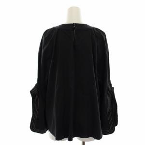 ADORE ブラウス プルオーバー フレアスリーブ 長袖 38 黒 ブラック /DK