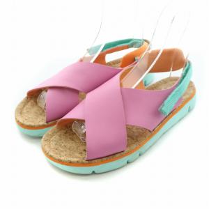 サンダル フラット レザー 40 マルチカラー /NQ