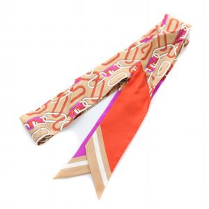 FENDI ラッピー スカーフ チェーン柄 ロゴ 総柄 マルチカラー /BB OH