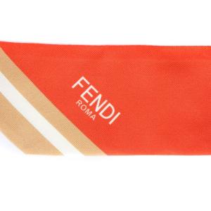FENDI ラッピー スカーフ チェーン柄 ロゴ 総柄 マルチカラー /BB OH
