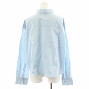 IENA 24SS タイプライタークロップドシャツ ブラウス 長袖 水色 ライトブルー 24050900909110