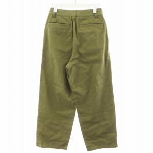 Ron Herman RHC タックワイドパンツ tuck wide pants リネン混 麻 XS カーキ 4010600155