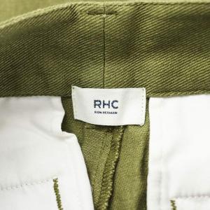 Ron Herman RHC タックワイドパンツ tuck wide pants リネン混 麻 XS カーキ 4010600155