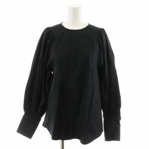 21AW ボリュームスリーブ volume sleeve シャツ ブラウス 長袖 黒 ブラック 21051500302030