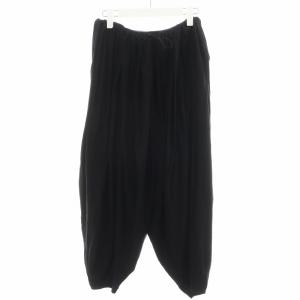 24SS ウエストギャザーバルーンカットパンツ S 黒 ブラック 1224320178-1 /AN34