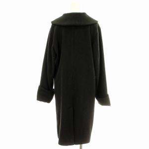 MARY QUANT チェスターコート 221-524401-010 ダブル ロング コート M 黒 ブラック /G