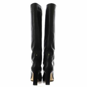 JIMMY CHOO JCメタルロゴ ロングブーツ 36.5 ブラック