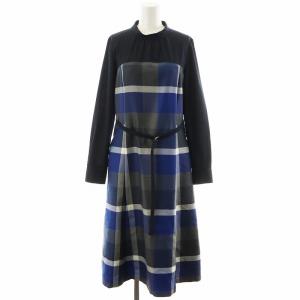 ワンピース 38 ブラック ブルー 55J10-445-24