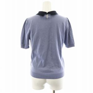 BLUE LABEL CRESTBRIDGE ニットポロシャツ 半袖 38 紺 ネイビー 55N01-202-20 /AN24