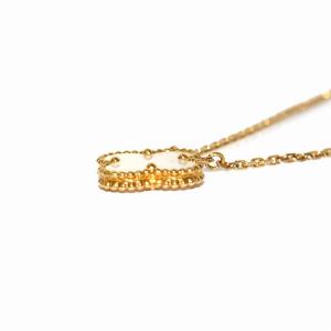 Van Cleef & Arpels スウィート アルハンブラ マザーオブパール ネックレス K18 イエローゴールド