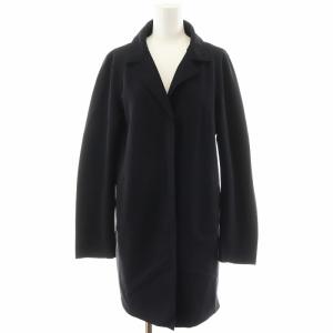 PRODUZ LAVJAP チェスターコート ミドル丈 ストレッチ 44 紺 ネイビー CA0073D