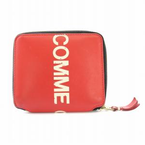 COMME DES GARCONS ロゴプリント ラウンドファスナー二つ折り財布 COMME DES GARCONS ロゴプリント ラウンドファスナー二つ折り