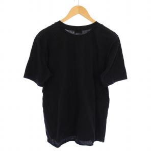 SAINT LAURENT PARIS シグネチャーロゴTシャツ 半袖 クルーネック プリント XS 黒 ブラック 480335 /BB